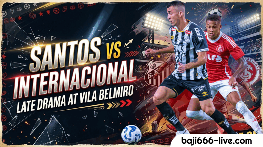 Santos vs Internacional : A Late Drama Shock at the Vila Belmiro